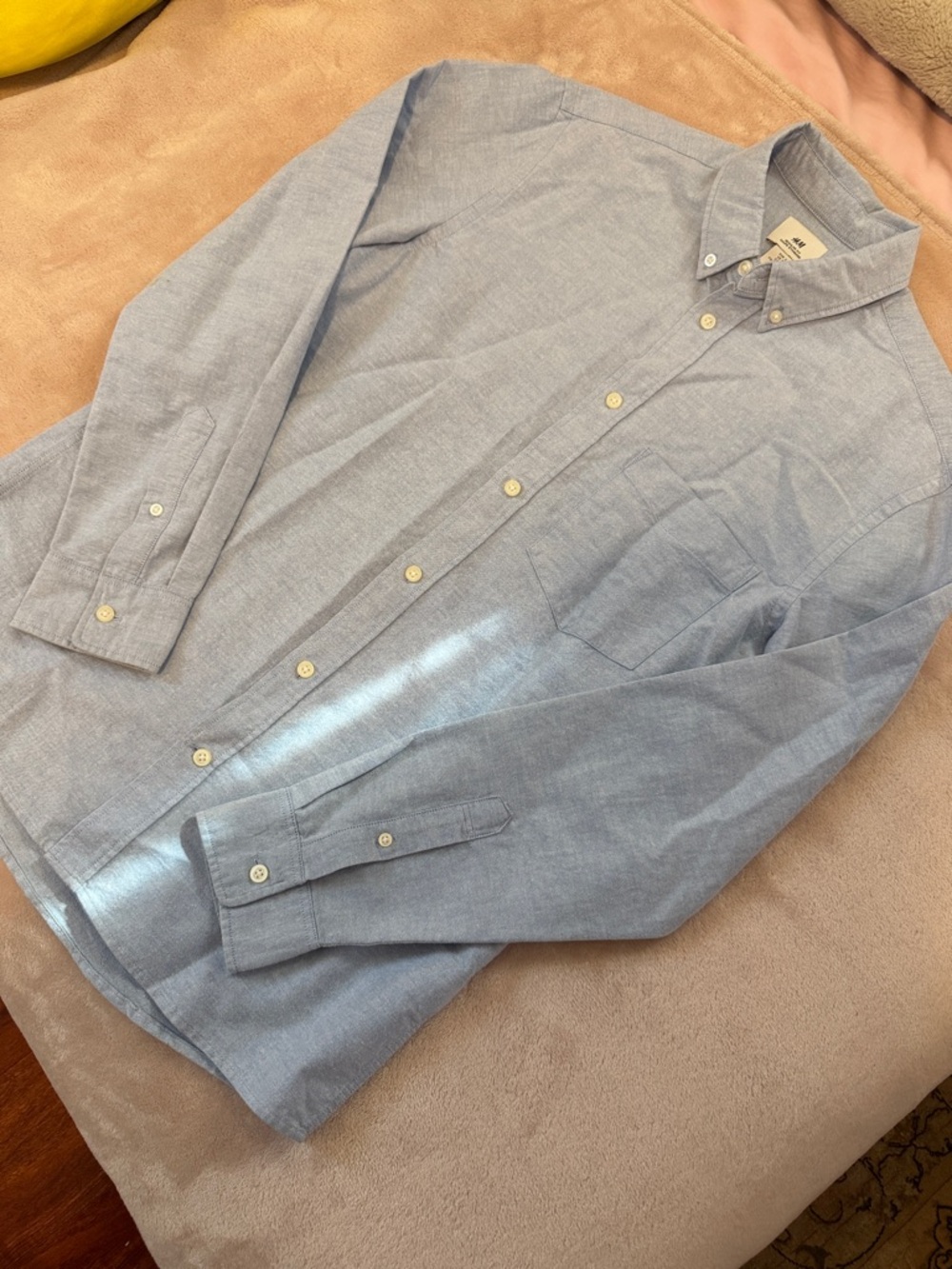 H&M Light Blue Casual Button-Down Shirt